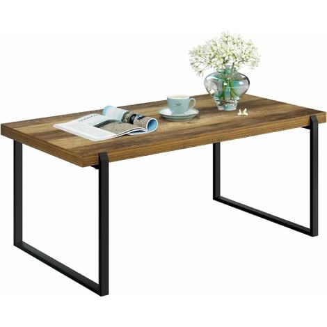 main image of "Gizcam Rustic Brown Coffee Table, Living Room Table,Tea Table, Easy Assembly, Stable, Industrial Design,"