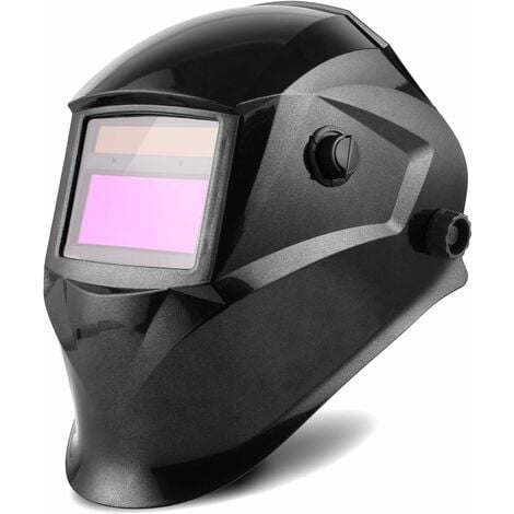 mit 5 Ersatzlinsen Solar Schweißmaske verwendet für Schweißen und Schneiden zeitverzögerte automatikhelm,DIN 5-9,9-13 einstellbar Automatik Schweißhelm