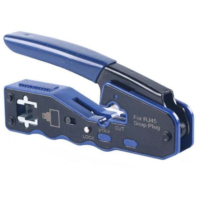 Image of GJ670BL RJ45-Crimpzange, RJ45-Crimpzange, Crimpzange für Ethernet-Netzwerke, RJ45 Cat6a Cat6 Cat5e