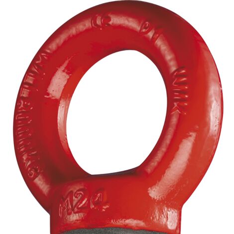 GK8 Ringmutter hochfest M12 rot mit CE Kennzeichnung