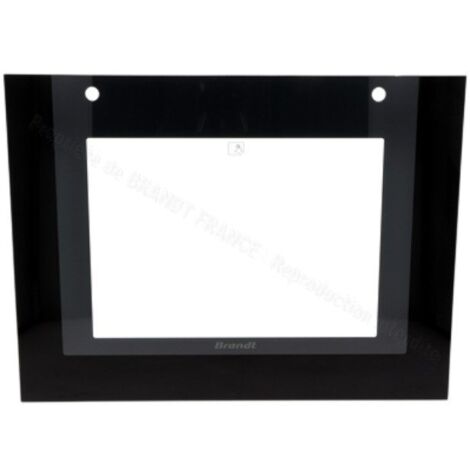 GLACE EXTERIEURE NOIRE pour FOUR BRANDT - 74X8052