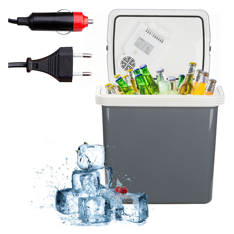 Glacière électrique 32L portable thermoélectrique a++ 12V 230V maintien froid & chaud Voiture et Camping noir