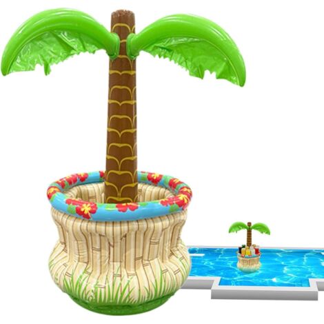 Glacière gonflable - Décoration portable - Design flottant - Pour piscine et jardin - Récipient isotherme pour boissons, bière, café - Pour adultes et enfants en été