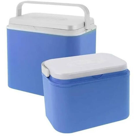 Glacières Lot de 2 Cooler 24 et 10 litres - Bleu - Bleu et blanc