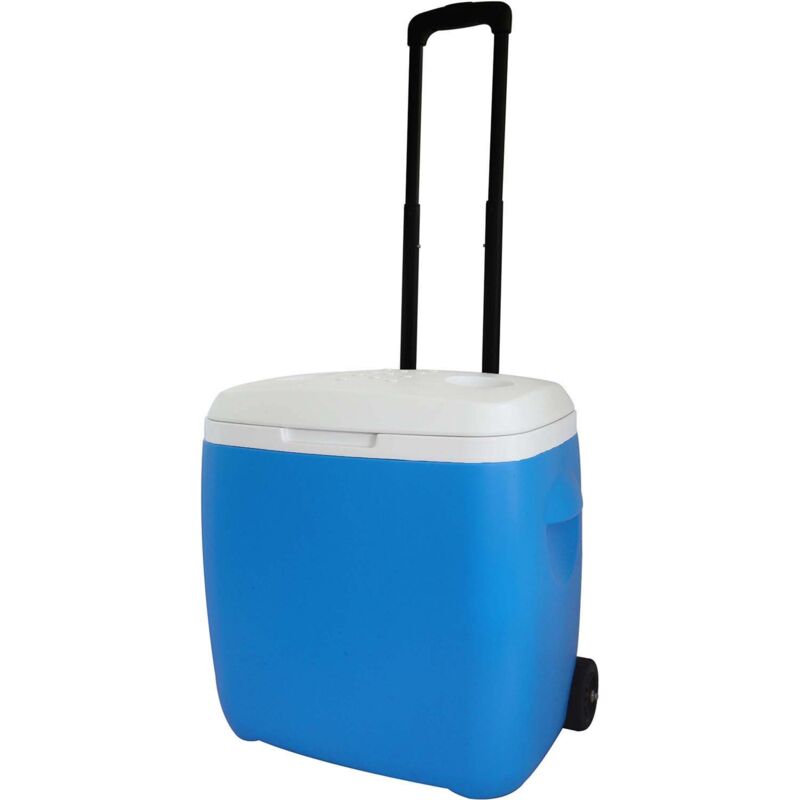 Glacière rigide avec roues et canne 28 l