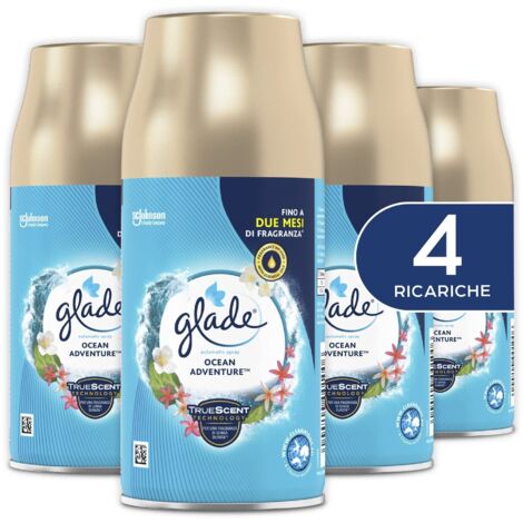 Glade Automatic Spray Ricarica, Fragranza Ocean Adventure - Scorta 4x269ml