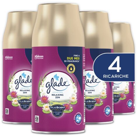 Glade Profumo Ricarica Automatic Spray per Ambienti Relaxing Zen Multipach 4x269ml