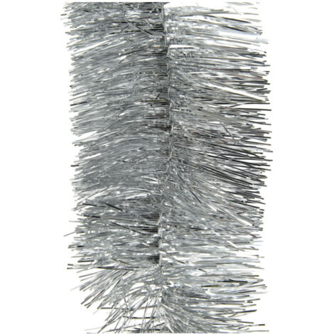 Glänzende EDM-Girlande - Weihnachtsstimmung - 270 x 7,5 cm - Silber - 72213