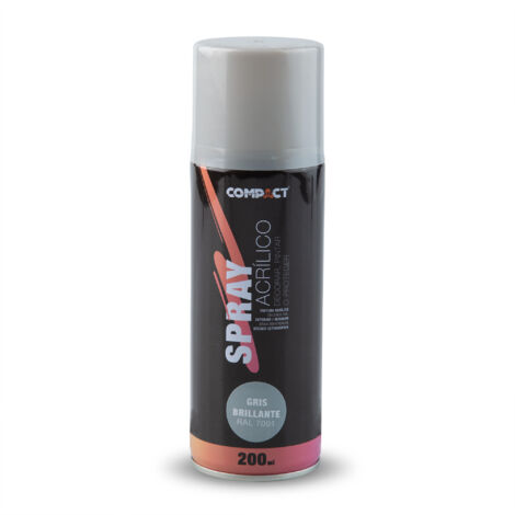 Glänzende graue Acryl-Sprühfarbe, 200 ml