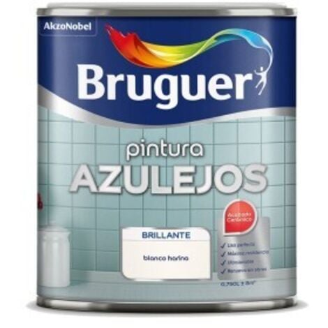 BRUGUER Glänzender Fliesenlack weiß Mehl 2,5l 5274271 bruger