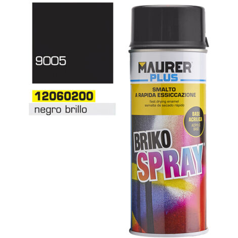 Glänzendes, tiefschwarzes Spray Maurer 400 ml.