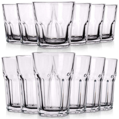 Gläser für Saft, Wasser, Getränke, 12er-Set