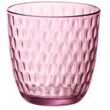 Gläserset Bormioli Rocco Slot Lila 6 Stück Mit Relief Glas 290 ml
