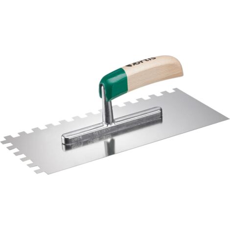 Glättekelle gezahnt rostfrei Fortis 10 x10mm