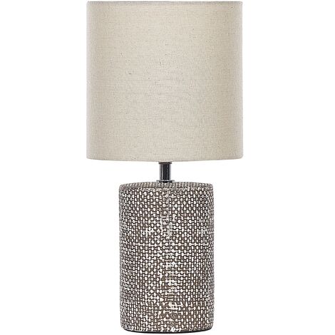 Table lamp gold / brass with velor shade black 25 cm - Parte