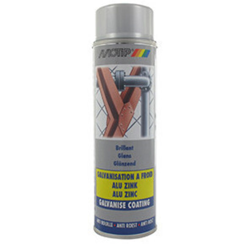 Motip Glänzende Galvanisierte Farbe, Spraydose 400 Ml.