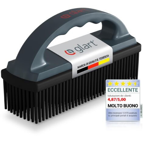 Glart 45THB Premium Spazzola per Cani, Spazzola per Pelo di Animali, Rimuove Pelo e Sporcizia da Tutti i Sedili Auto, Rivestimenti, Moquette, Antracite/Nero, per Auto, Casa, Ufficio