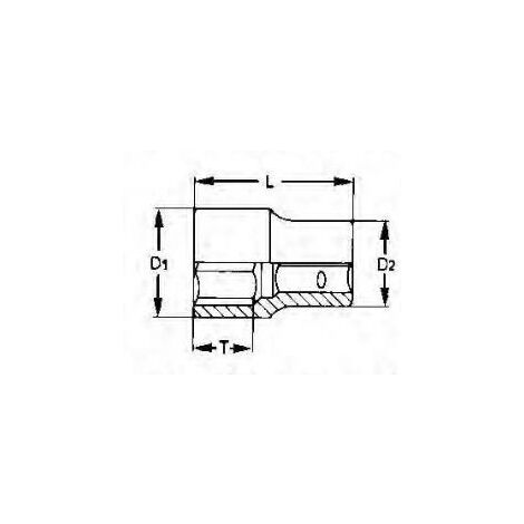 Glas, 1/2, bihex, Zoll, 5/8  TENGTOOLS M120120-C