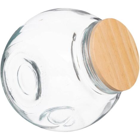 Glas bonbonglas holzdeckel 1,5l  - 5five