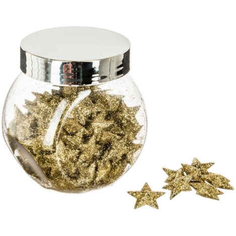 Glas Deko-Accessoires mit Glitter D.2cm gold - Feeric lights & christmas