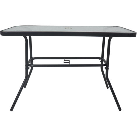 Glas Gartentisch Esstisch 110x55