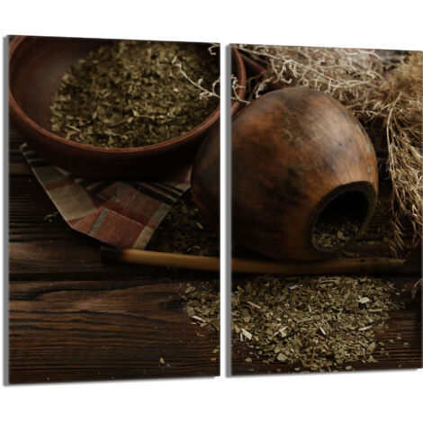 Glas-Herdplattenschutz 2x30x52 Yerba