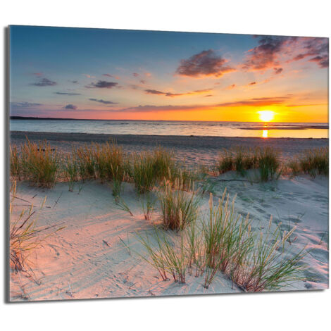 Glas-Herdplattenschutz 60x52 Beach