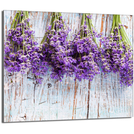 Glas-Herdplattenschutz 60x52 Lavendel