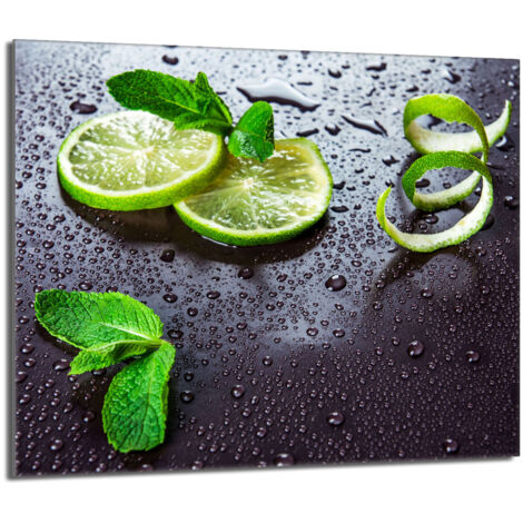 Glas-Herdplattenschutz 60x52 Lime