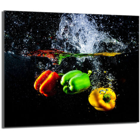 Glas-Herdplattenschutz 60x52 Paprika