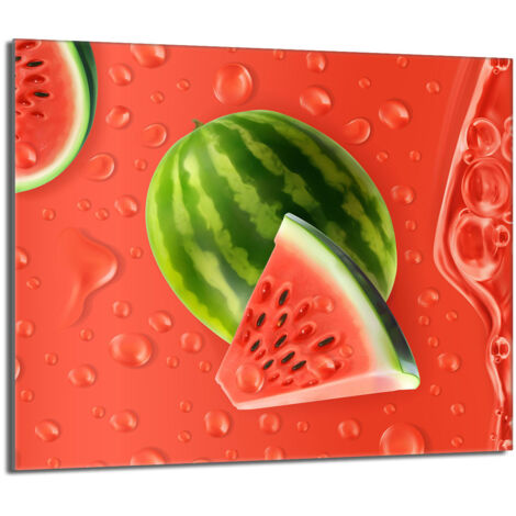 Glas-Herdplattenschutz 60x52 Wassermelone
