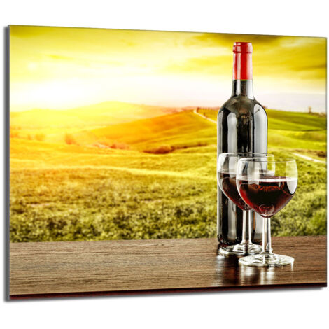 Glas-Herdplattenschutz 60x52 Wein