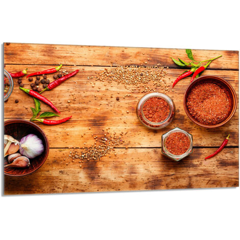 Glas-Herdplattenschutz 80x52 Chili