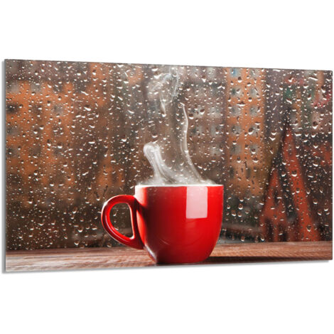 Glas-Herdplattenschutz 80x52 Kaffee