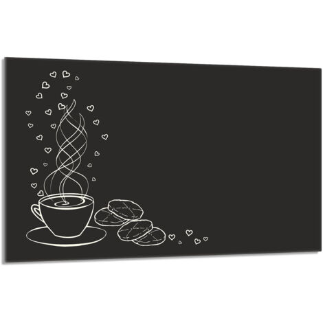 Glas-Herdplattenschutz 80x52 Kaffee