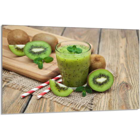 Glas-Herdplattenschutz 80x52 Kiwi