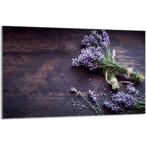 Glas-Herdplattenschutz 80x52 Lavendel