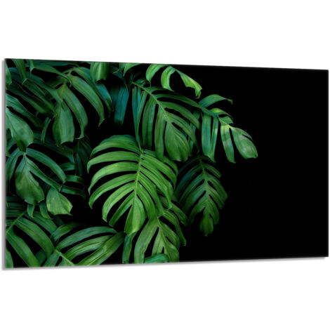 Glas-Herdplattenschutz 80x52 Monstera