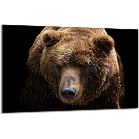 Glas-Herdplattenschutz 80x52 Teddybär