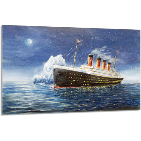 Glas-Herdplattenschutz 80x52 Titanic