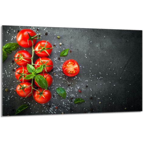 Glas-Herdplattenschutz 80x52 Tomaten