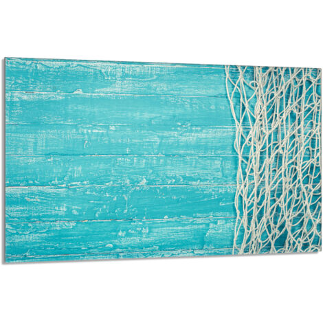 Glas-Herdplattenschutz 80x52 Türkis