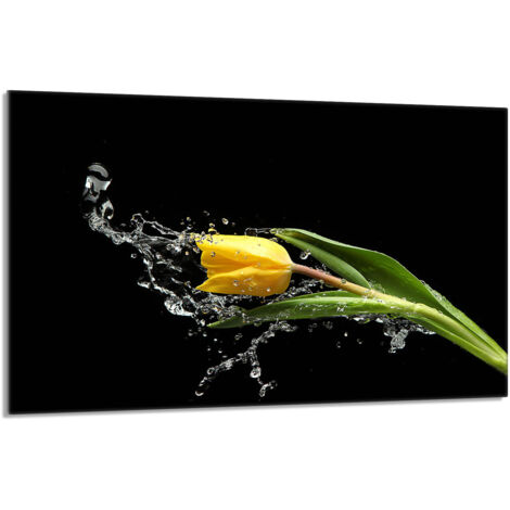 Glas-Herdplattenschutz 80x52 Tulpe