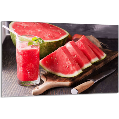 Glas-Herdplattenschutz 80x52 Wassermelone