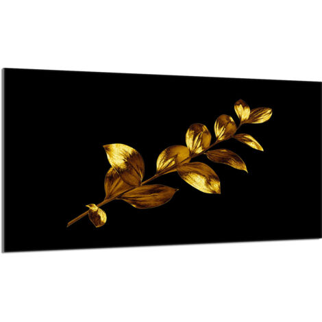 Glas-Herdplattenschutz 90x52 Gold