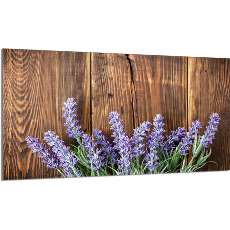 Glas-Herdplattenschutz 90x52 Lavendel