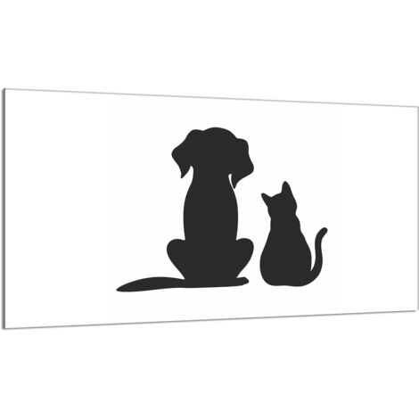 Glas-Herdplattenschutz 90x52 Tiere