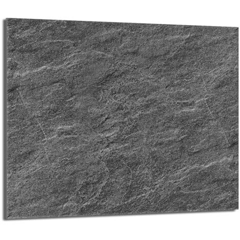 Glas Herdschutzplatte 60x52 Schiefer