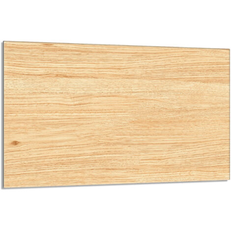 Glas Herdschutzplatte 80x52 Holz