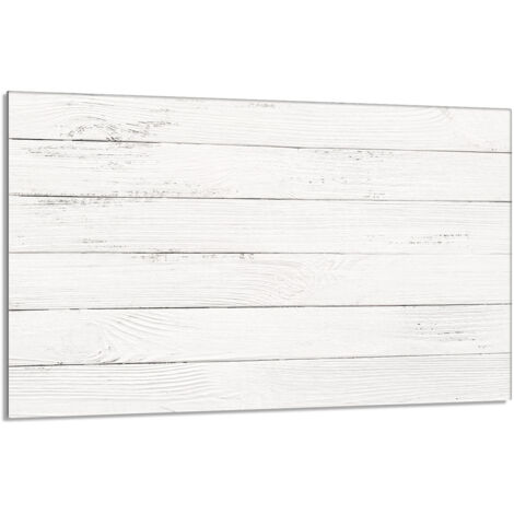 Glas Herdschutzplatte 80x52 Holz